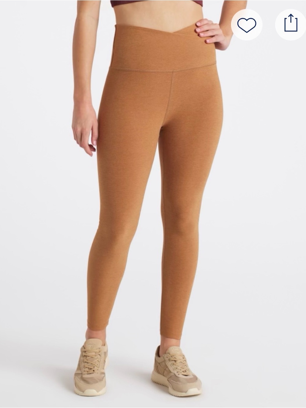 Beyond Yoga High-Waisted Leggings in Camel